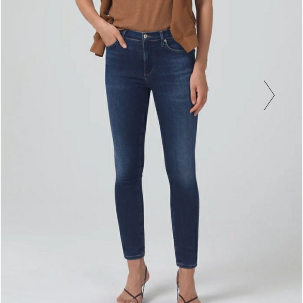 NWOT CITIZENS OF HUMANITY rocket ankle high rise skinny Jean's, size 25